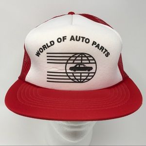 World of Auto Parts Vintage Mesh Foam Trucker Hat